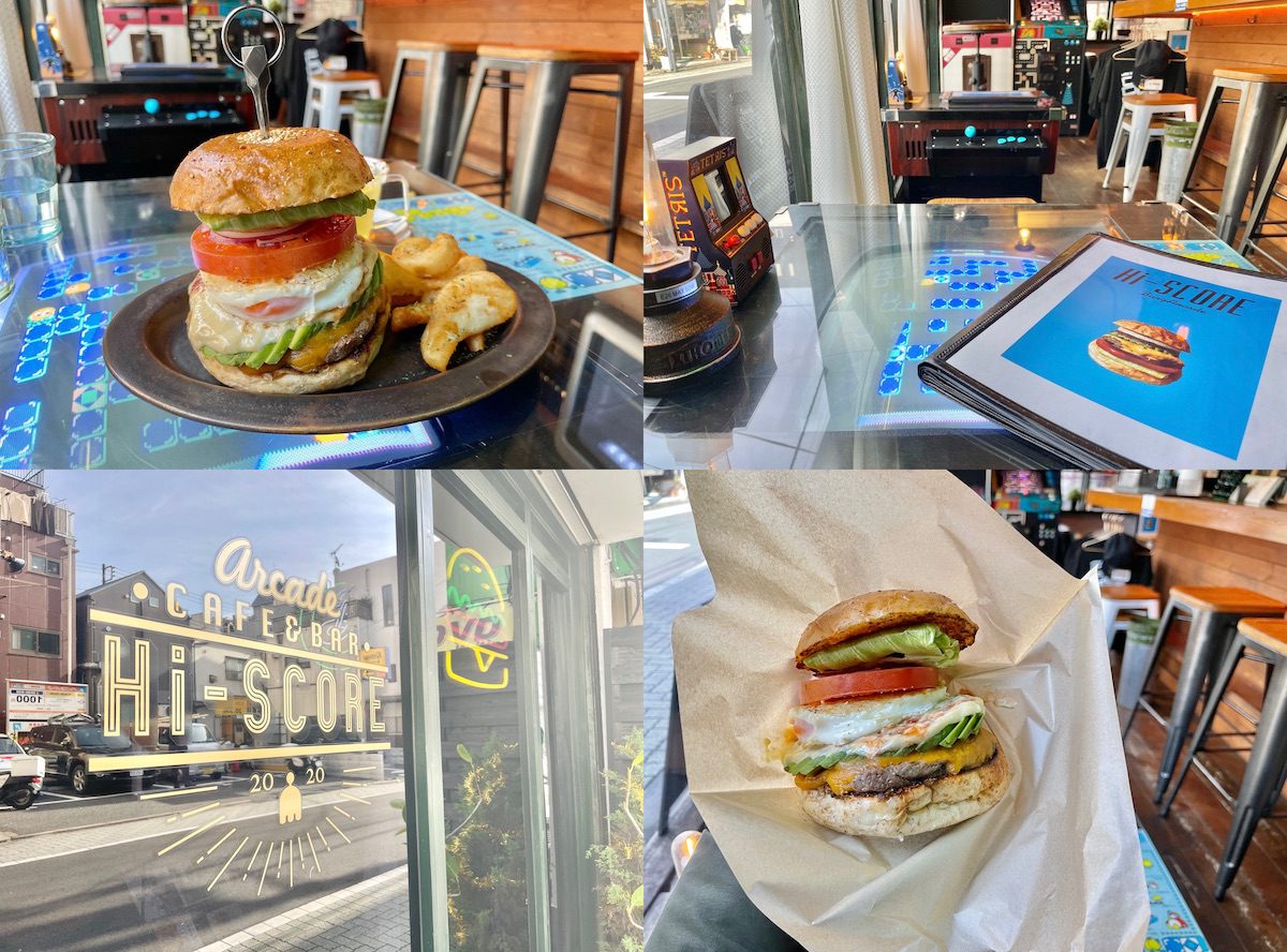 昭和レトロアーケードゲーム×ハンバーガー店「ハイスコア バーガー