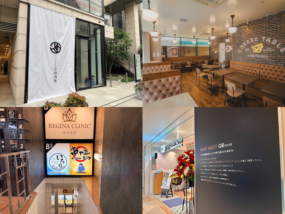 吉祥寺エリア｜2025年12月上旬の開店・閉店情報まとめ【全9店舗